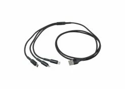 Deals ๐ฅฐ Mon Ster 49" Braided 3-in-1 USB Cable For Lightning, USB-C, & Micro USB Chargers ๐