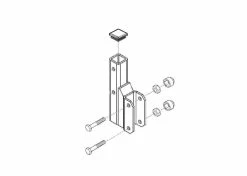 Coupon 🧨 Pride Mobility Hitch Lowering Tube Assembly With 4" Drop For Outlander Vehicle Lifts 😍