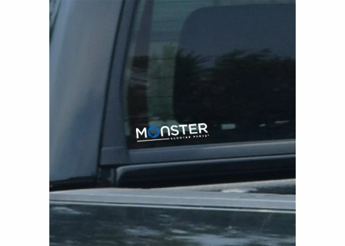 Outlet ✨ Mon Ster Monster Scooter Parts 6" Window Decal 🔔 1 Outlet ✨ Mon Ster Monster Scooter Parts 6" Window Decal 🔔