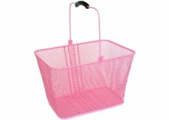 Discount 😉 Mon Ster Pink Mesh Lift-Off Front Basket For Bikes & Scooters 🎉