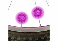 Best Sale 👍 Mon Ster Pink Mini LED Spoke Lights For Bikes & Scooters ⭐