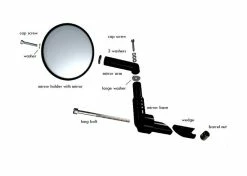 Best reviews of 🥰 Mon Ster Rear View Mirror For Mobility Scooters 🧨 -Golden Sales Shop rear view mirror 2 1