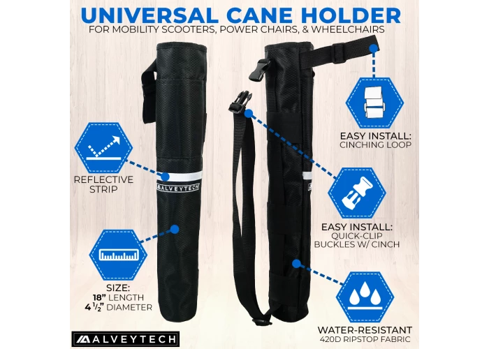 Outlet ๐คฉ AlveyTech Universal Cane Holder For Wheelchairs โจ 2 Outlet ๐คฉ AlveyTech Universal Cane Holder For Wheelchairs โจ - Image 2