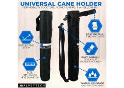 Best Pirce ✨ AlveyTech Universal Cane Holder & Cup Holder Combination For Mobility Scooters, Power Chairs, & Wheelchairs 🤩 -Golden Sales Shop s738321featuresv3 3