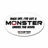 Cheapest 😀 Mon Ster "Back Off, I've Got A Monster Under The Hood" Sticker 🥰