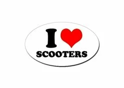 Outlet 😍 Mon Ster "I Love Scooters" Sticker 🎉