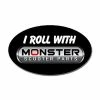 Top 10 ⌛ Mon Ster "I Roll With Monster Scooter Parts" Sticker ✔️