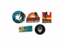 Outlet 🧨 Monster Scooter Parts Sasquatch Sticker 🌟