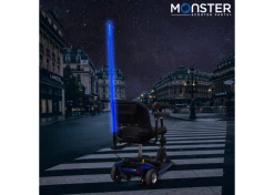 Best reviews of 🎁 AlveyTech 48" Multicolor LED Whip Light & Utility Cart Hitch Extender Kit For Mobility Scooters ⭐ -Golden Sales Shop whiplight dkblue 1