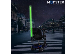 Best reviews of 🎁 AlveyTech 48" Multicolor LED Whip Light & Utility Cart Hitch Extender Kit For Mobility Scooters ⭐ -Golden Sales Shop whiplight green 1